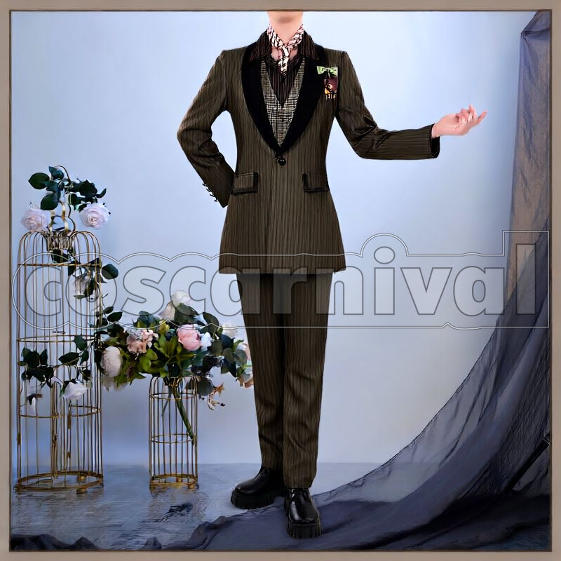 Shroud La Bonbonnière Cosplay cosplay costume from Disney Twisted-Wonderland Idia, front view 2