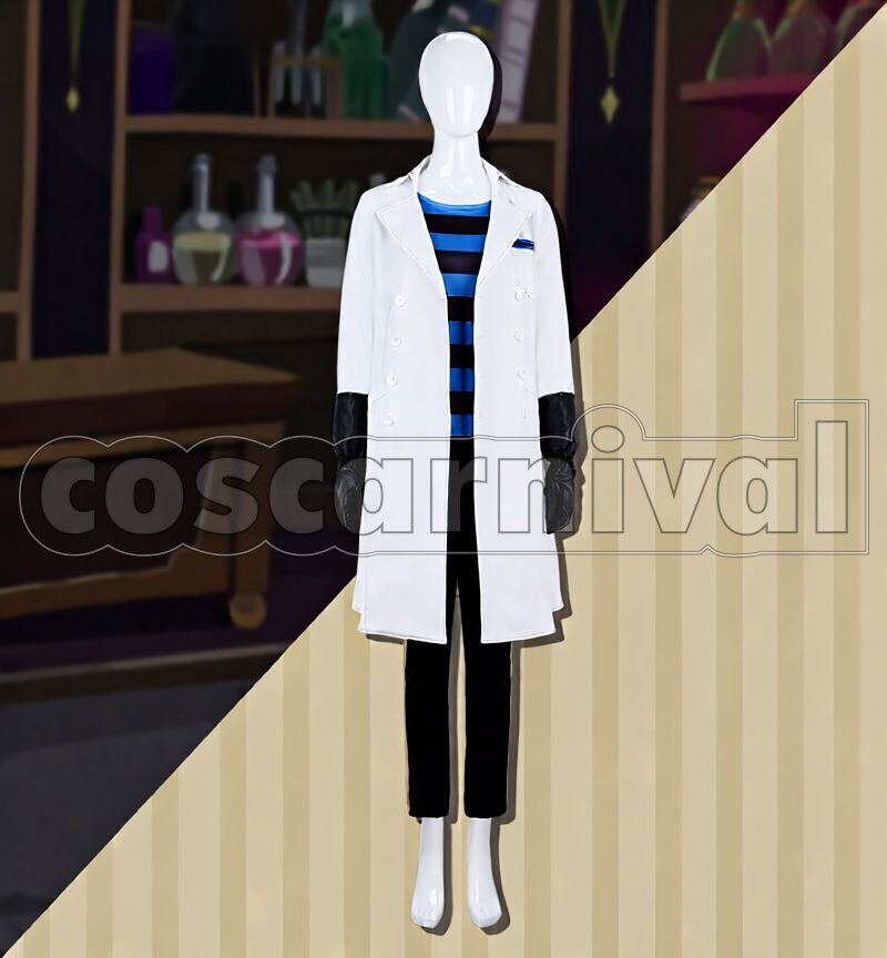 Shroud Lab Coat Cosplay cosplay costume from Disney Twisted-Wonderland Idia, front view 2