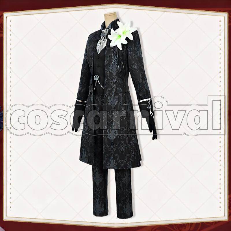 Shroud Suitor Suit Cosplay cosplay costume from Disney Twisted-Wonderland Idia, front view 4