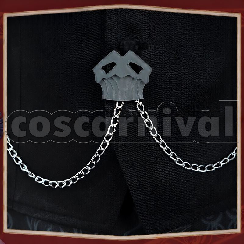 Shroud Suitor Suit Cosplay cosplay costume from Disney Twisted-Wonderland Idia, detail-5
