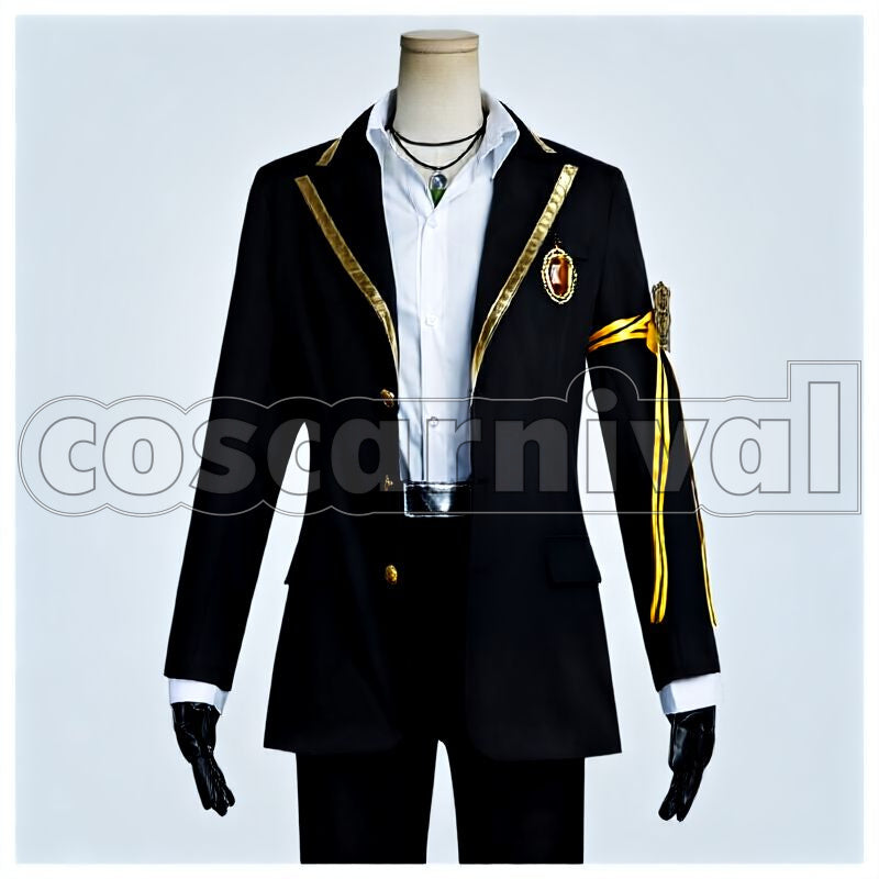 Howl Savanaclaw School Uniform Cosplay cosplay costume from Disney Twisted-Wonderland Jack, front view 1
