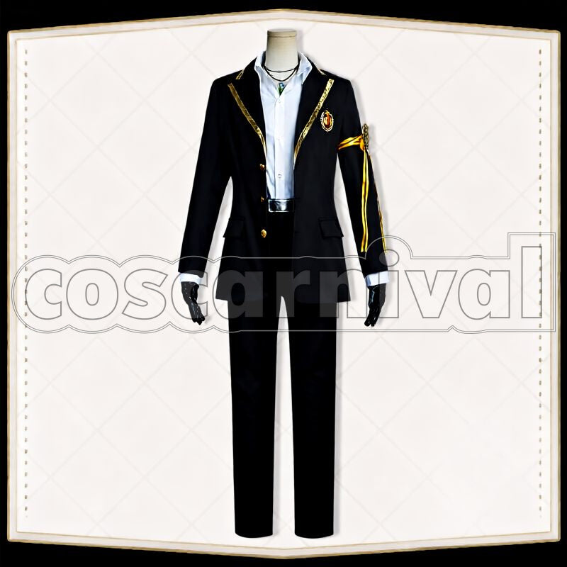 Howl Savanaclaw School Uniform Cosplay cosplay costume from Disney Twisted-Wonderland Jack, front view 2