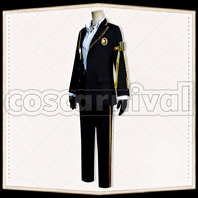 Howl Savanaclaw School Uniform Cosplay cosplay costume from Disney Twisted-Wonderland Jack, front view 3