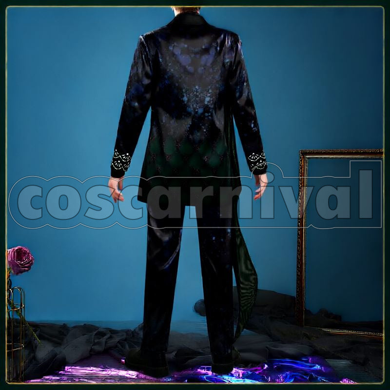 Leech Shore's Celebration Cosplay cosplay costume from Disney Twisted-Wonderland Jade, back view