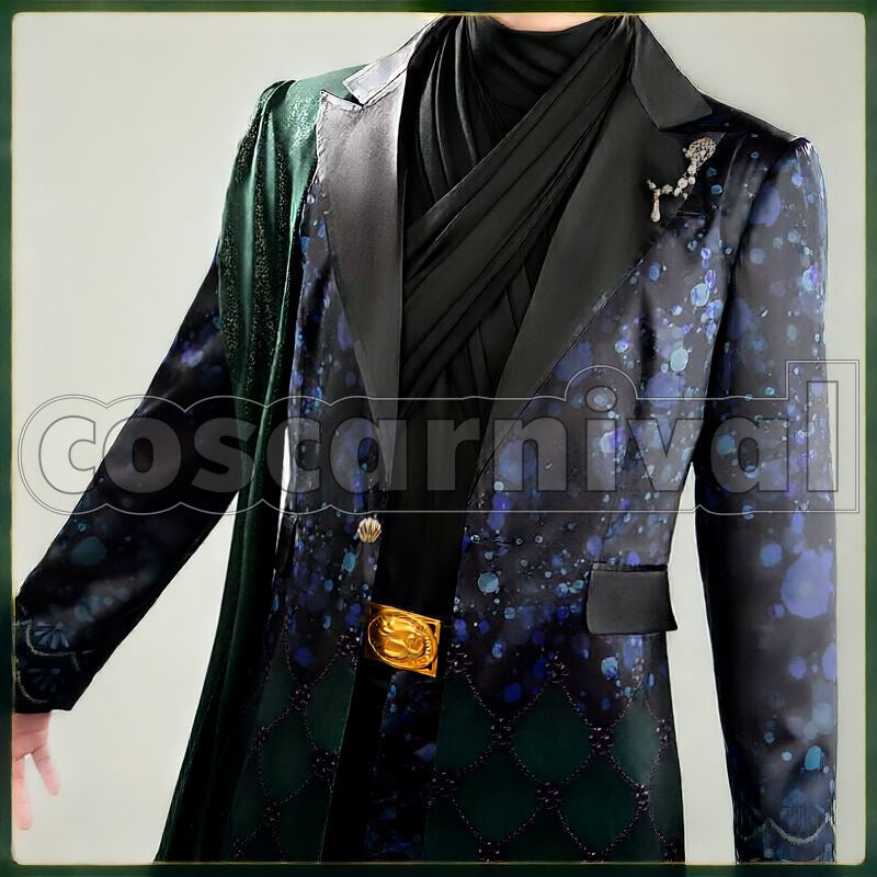 Leech Shore's Celebration Cosplay cosplay costume from Disney Twisted-Wonderland Jade, front view 4