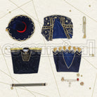 Viper Birthday Bloom Cosplay cosplay costume from Disney Twisted-Wonderland Jamil, set view