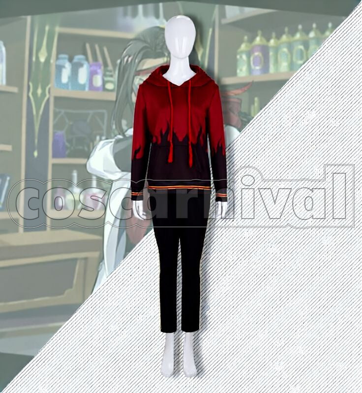 Viper Lab Coat Cosplay cosplay costume from Disney Twisted-Wonderland Jamil, front view 3