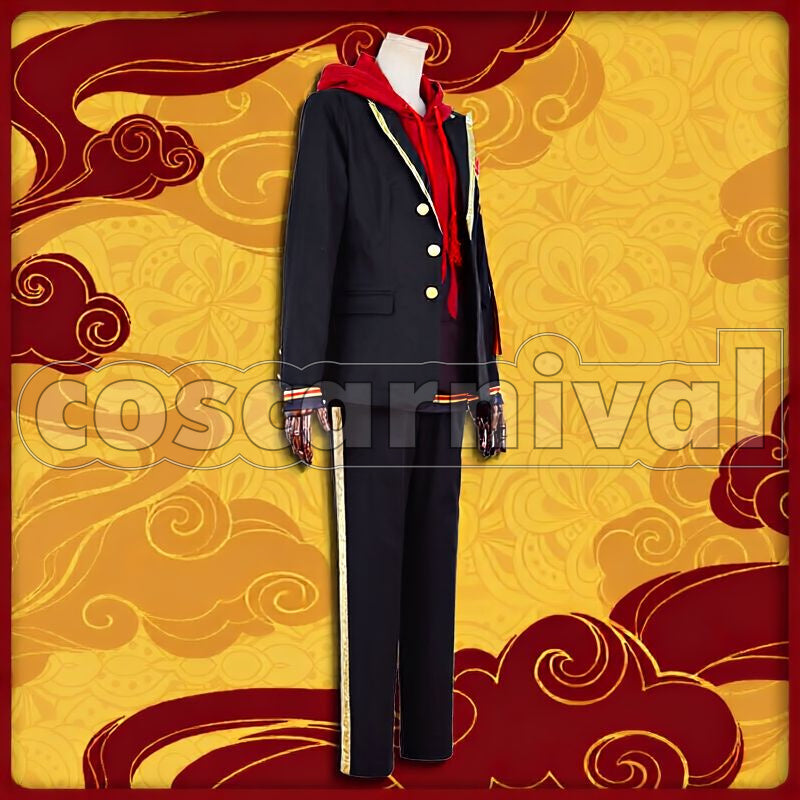 Viper Scarabia School Uniform Cosplay cosplay costume from Disney Twisted-Wonderland Jamil, front view 3