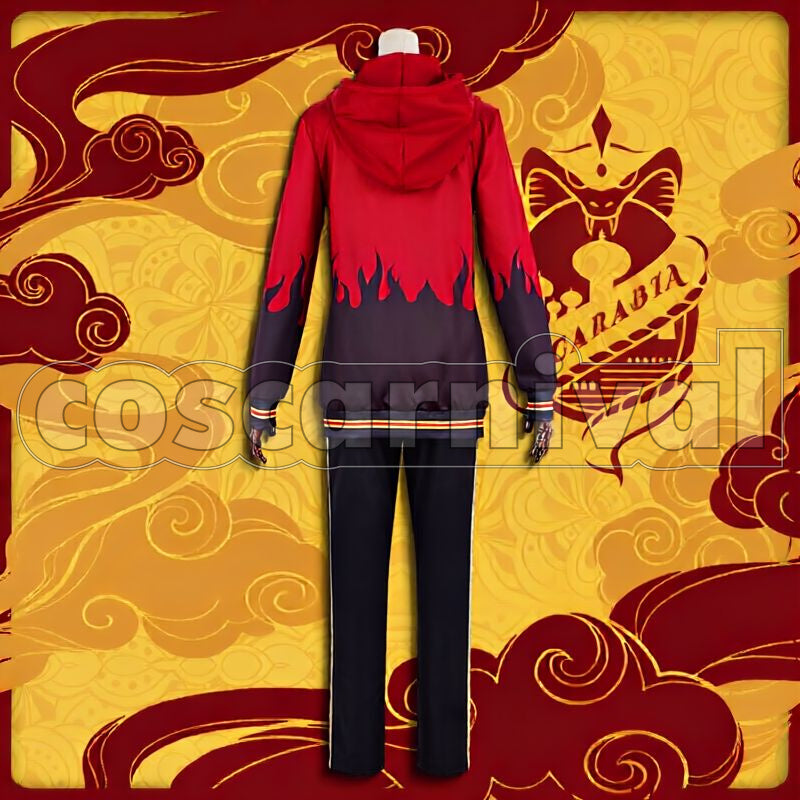 Viper Scarabia School Uniform Cosplay cosplay costume from Disney Twisted-Wonderland Jamil, back view 2