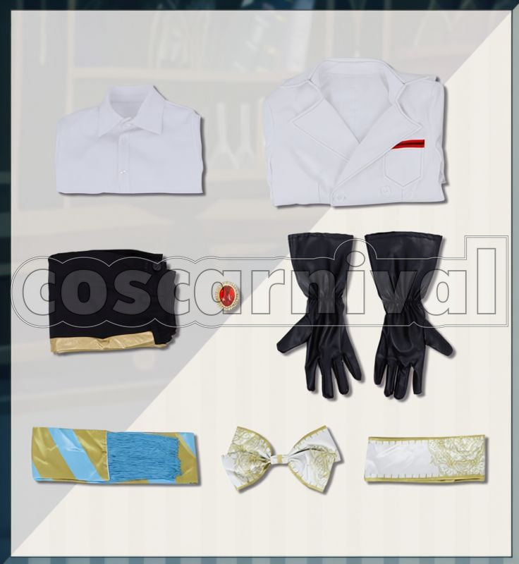 Al-Asim Lab Coat Cosplay cosplay costume from Disney Twisted-Wonderland Kalim, set view