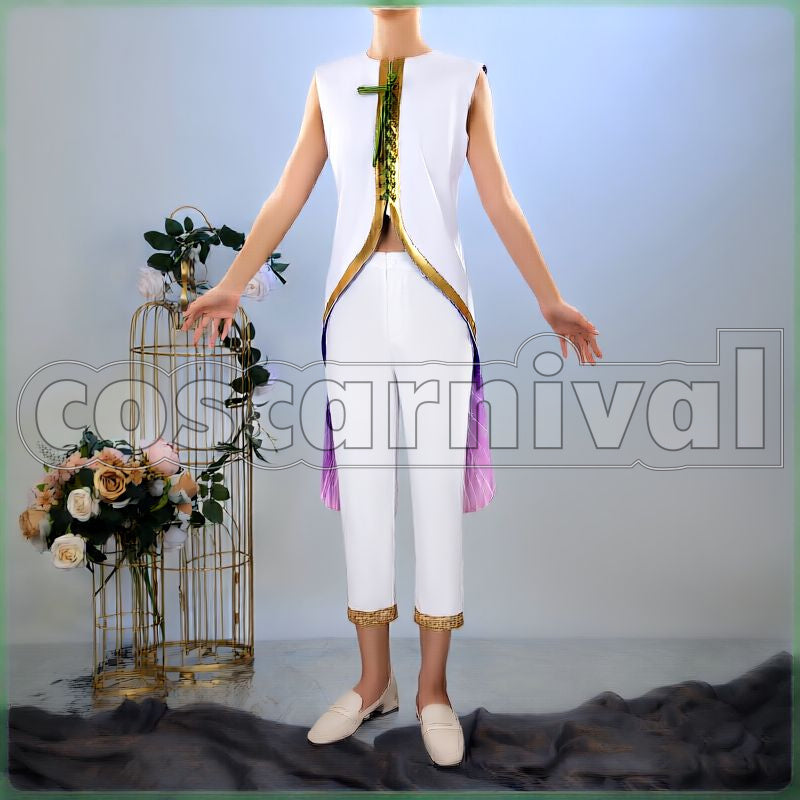 Al-Asim Night Sky's Chiffon Cosplay cosplay costume from Disney Twisted-Wonderland Kalim, front view 4