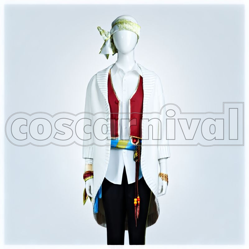 Al-Asim Scarabia School Uniform Cosplay cosplay costume from Disney Twisted-Wonderland Kalim, front view 1