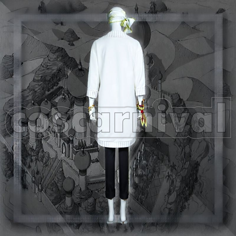Al-Asim Scarabia School Uniform Cosplay cosplay costume from Disney Twisted-Wonderland Kalim, back view
