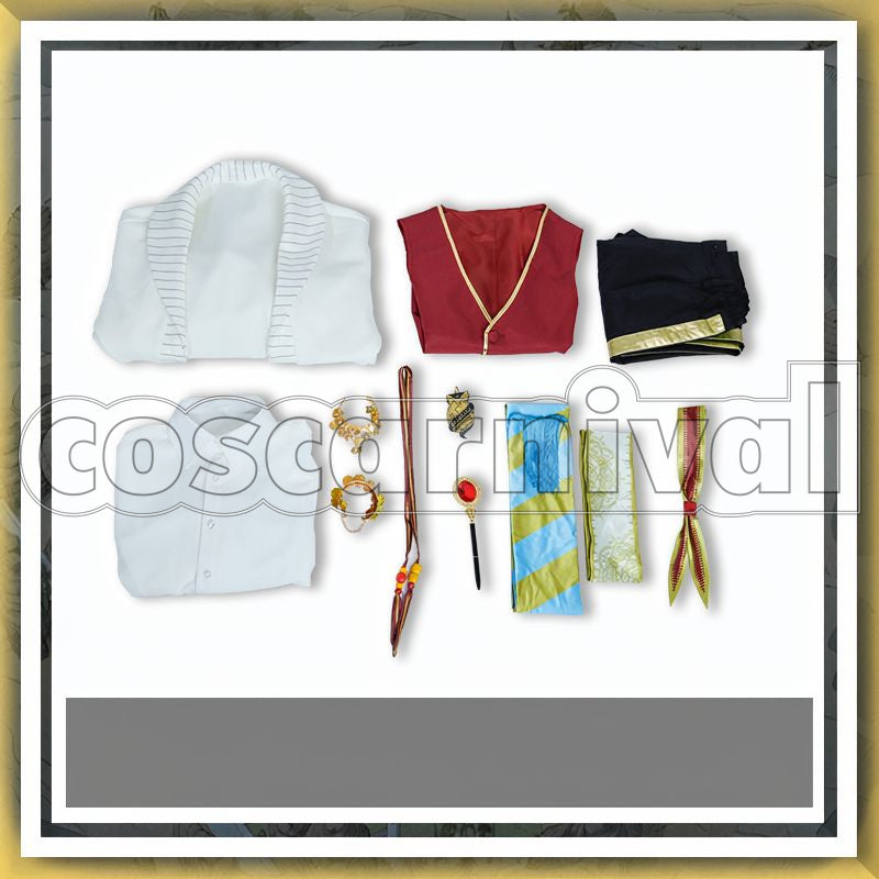 Al-Asim Scarabia School Uniform Cosplay cosplay costume from Disney Twisted-Wonderland Kalim, set view