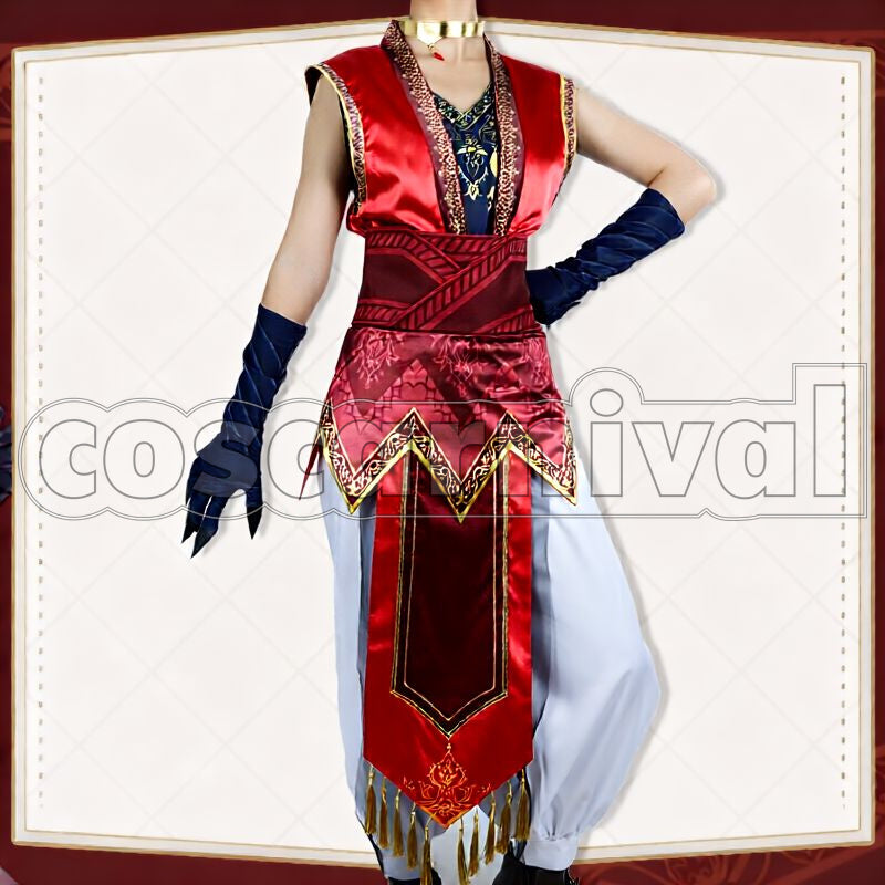 Al-Asim Scarabia Werewolf Cosplay cosplay costume from Disney Twisted-Wonderland Kalim, front view 4