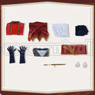 Al-Asim Scarabia Werewolf Cosplay cosplay costume from Disney Twisted-Wonderland Kalim, set view