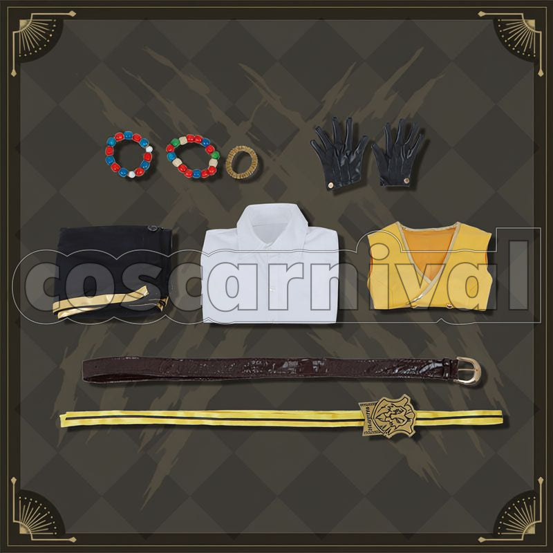Kingscholar Savanaclaw School Uniform Cosplay cosplay costume from Disney Twisted-Wonderland Leona, set view
