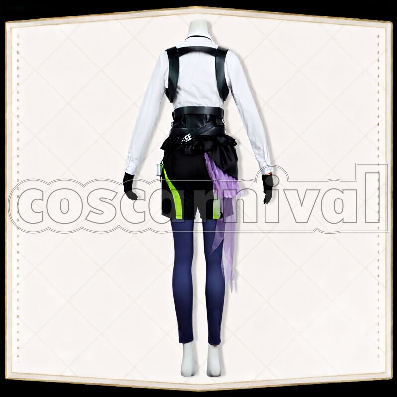 Vanrouge Diasomnia Dorm Uniform Cosplay cosplay costume from Disney Twisted-Wonderland Lilia, back view 2