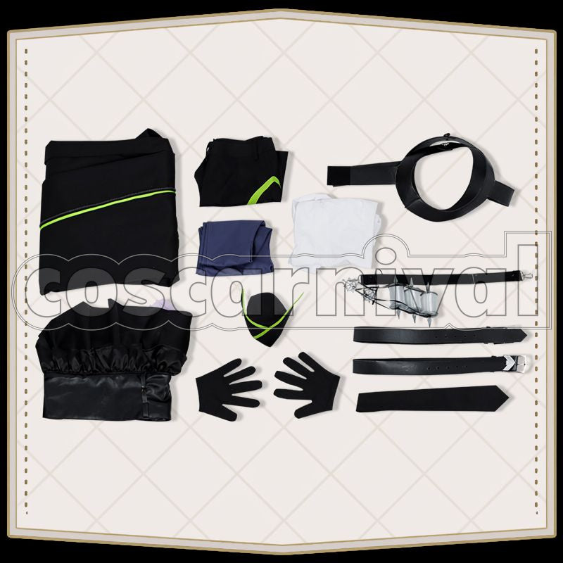 Vanrouge Diasomnia Dorm Uniform Cosplay cosplay costume from Disney Twisted-Wonderland Lilia, set view
