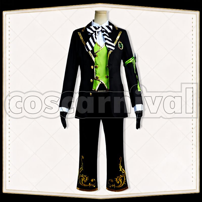 Vanrouge Diasomnia School Uniform Cosplay cosplay costume from Disney Twisted-Wonderland Lilia, front view 2