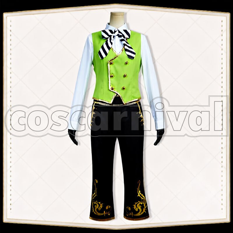 Vanrouge Diasomnia School Uniform Cosplay cosplay costume from Disney Twisted-Wonderland Lilia, front view 4