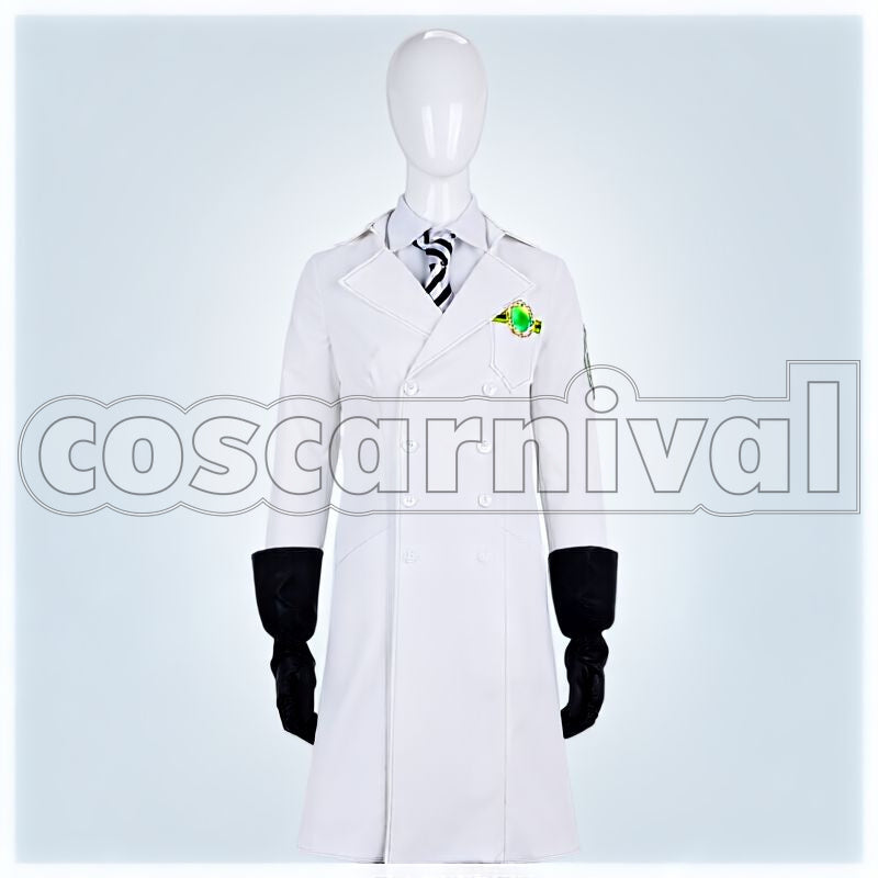 Draconia Lab Coat Cosplay cosplay costume from Disney Twisted-Wonderland Malleus, front view 1