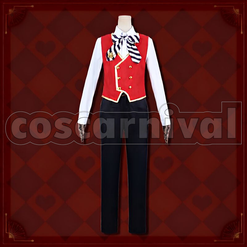 Rosehearts Heartslabyul School Uniform Cosplay cosplay costume from Disney Twisted-Wonderland Riddle, front view 5