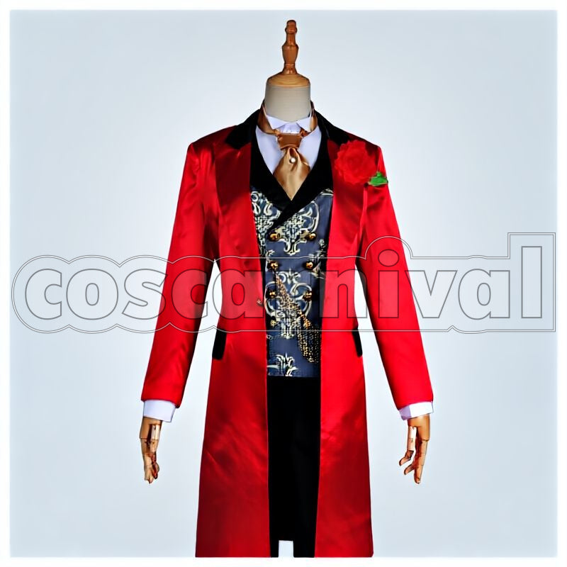 Rosehearts Heartslabyul Suitor Suit Cosplay cosplay costume from Disney Twisted-Wonderland Riddle, front view 1