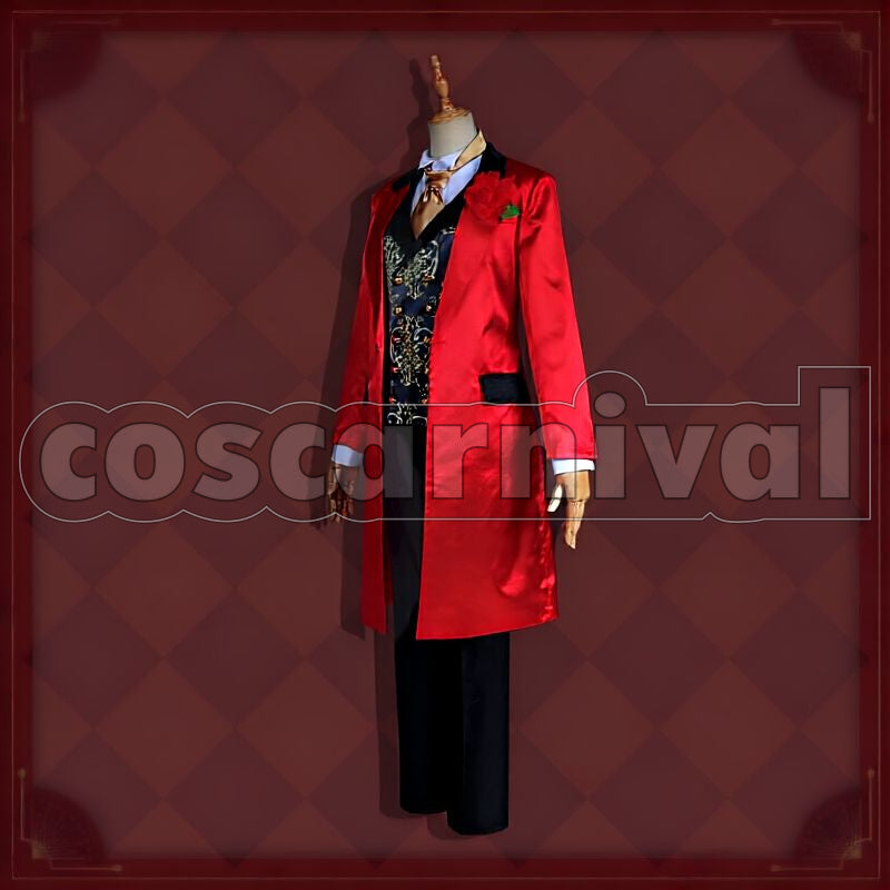 Rosehearts Heartslabyul Suitor Suit Cosplay cosplay costume from Disney Twisted-Wonderland Riddle, side view 2