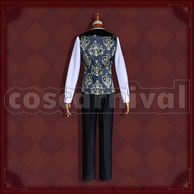 Rosehearts Heartslabyul Suitor Suit Cosplay cosplay costume from Disney Twisted-Wonderland Riddle, back view 2