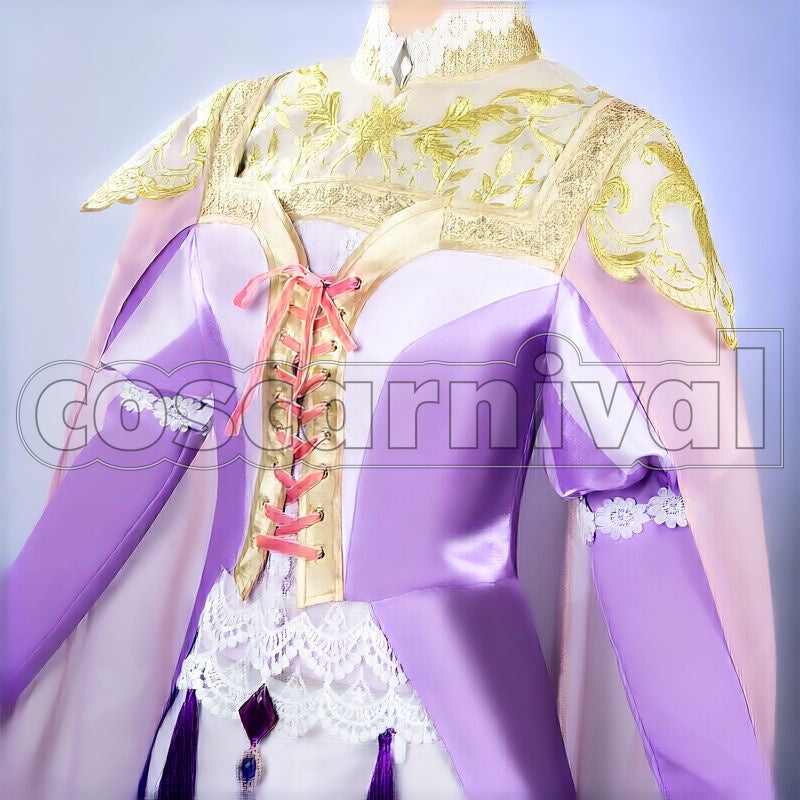 Rosehearts Night Sky's Chiffon Cosplay cosplay costume from Disney Twisted-Wonderland Riddle, front view 4