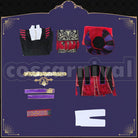 Flamme Cosplay cosplay costume from Disney Twisted-Wonderland Rollo, set view