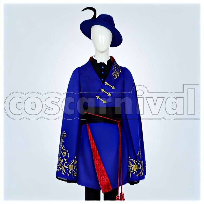 Hunt Pomefiore Dorm Uniform Cosplay cosplay costume from Disney Twisted-Wonderland Rook, front view 1
