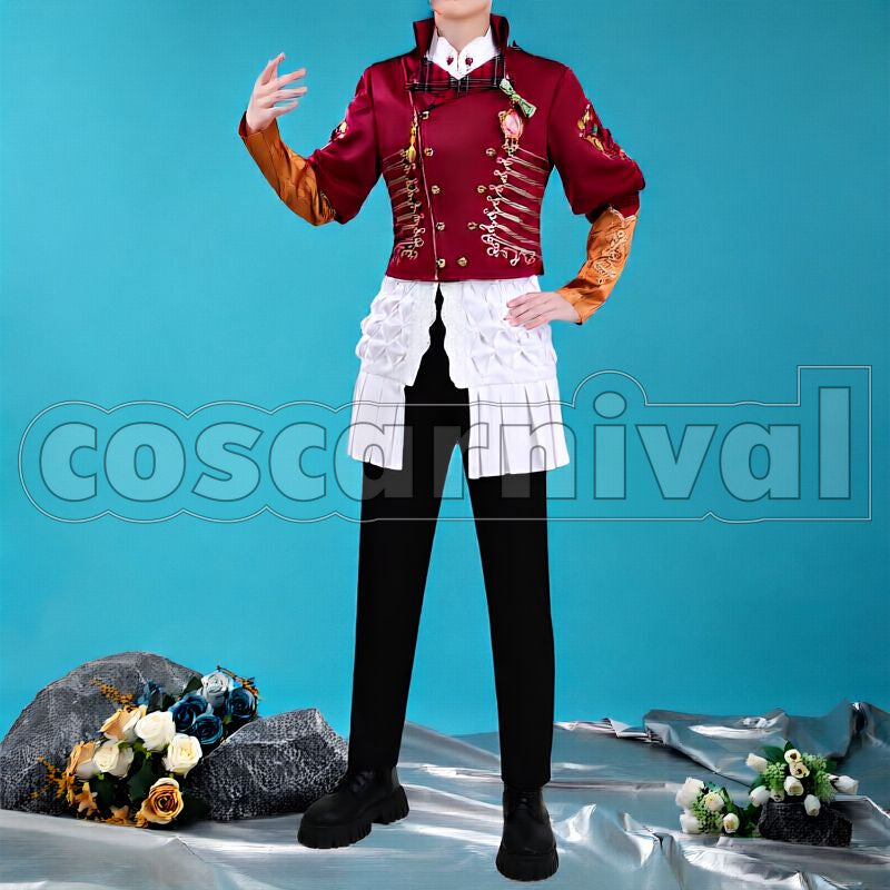 Bucchi La Bonbonnière Cosplay cosplay costume from Disney Twisted-Wonderland Ruggie, front view 2