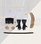 Bucchi, Leona Kingscholar Lab Coat Cosplay cosplay costume from Disney Twisted-Wonderland Ruggie, set view
