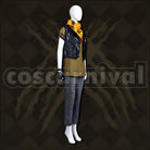 Bucchi Savanaclaw Dorm Uniform Cosplay cosplay costume from Disney Twisted-Wonderland Ruggie, side view 1