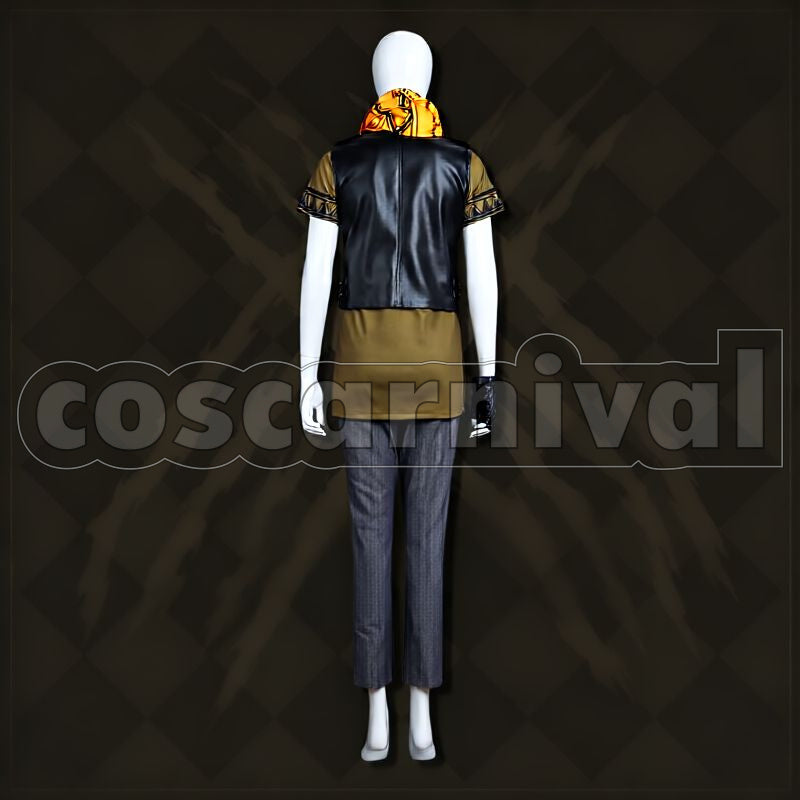 Bucchi Savanaclaw Dorm Uniform Cosplay cosplay costume from Disney Twisted-Wonderland Ruggie, back view 1