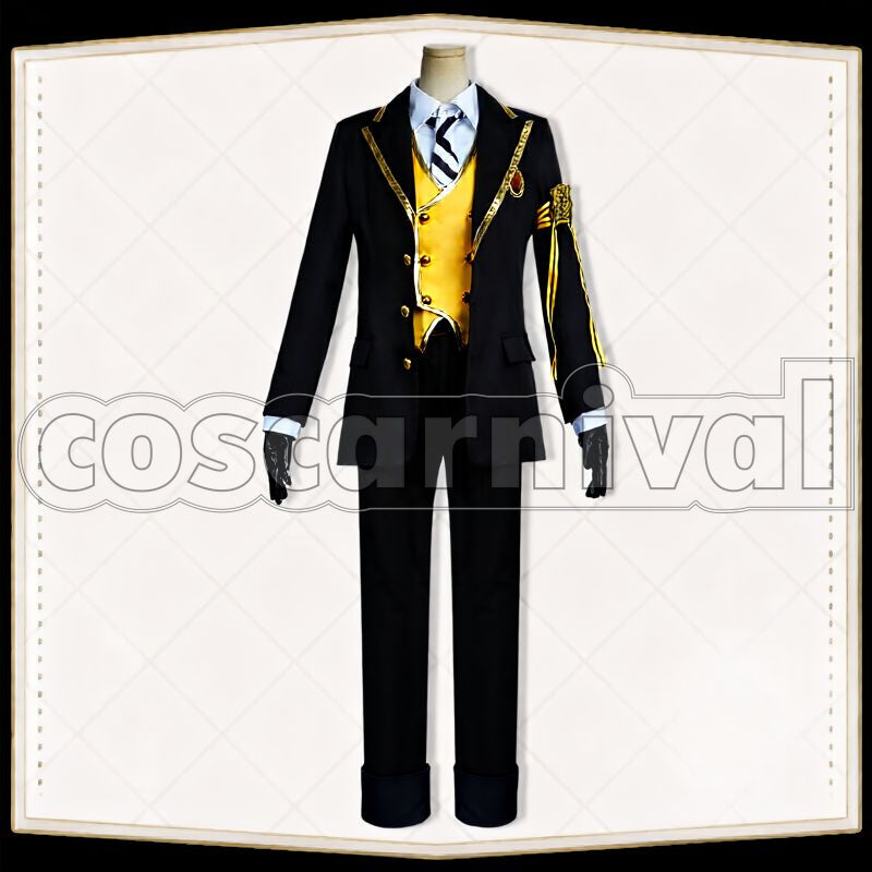 Bucchi Savanaclaw School Uniform Cosplay cosplay costume from Disney Twisted-Wonderland Ruggie, front view 2