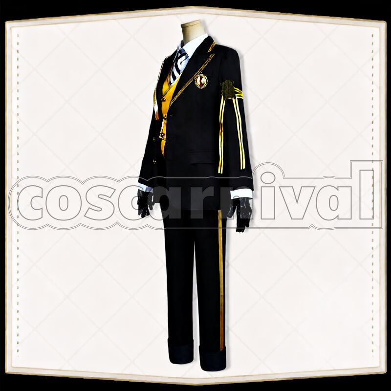 Bucchi Savanaclaw School Uniform Cosplay cosplay costume from Disney Twisted-Wonderland Ruggie, front view 3
