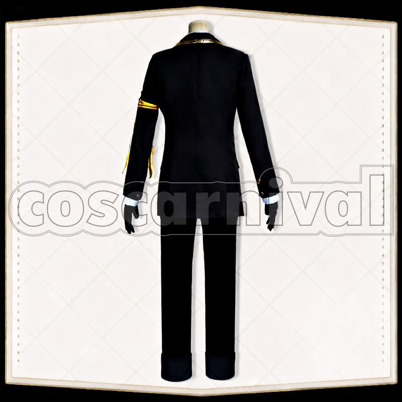 Bucchi Savanaclaw School Uniform Cosplay cosplay costume from Disney Twisted-Wonderland Ruggie, back view