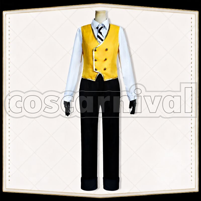 Bucchi Savanaclaw School Uniform Cosplay cosplay costume from Disney Twisted-Wonderland Ruggie, front view 4