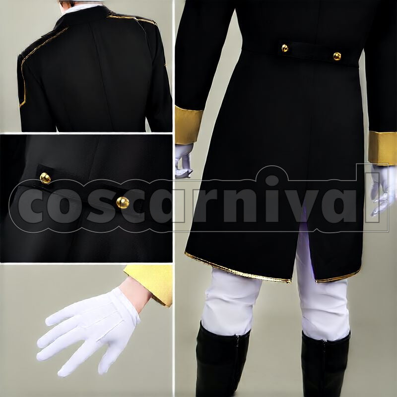 Zigvolt Equestrian Club Club Wear Cosplay cosplay costume from Disney Twisted-Wonderland Sebek, back view 2