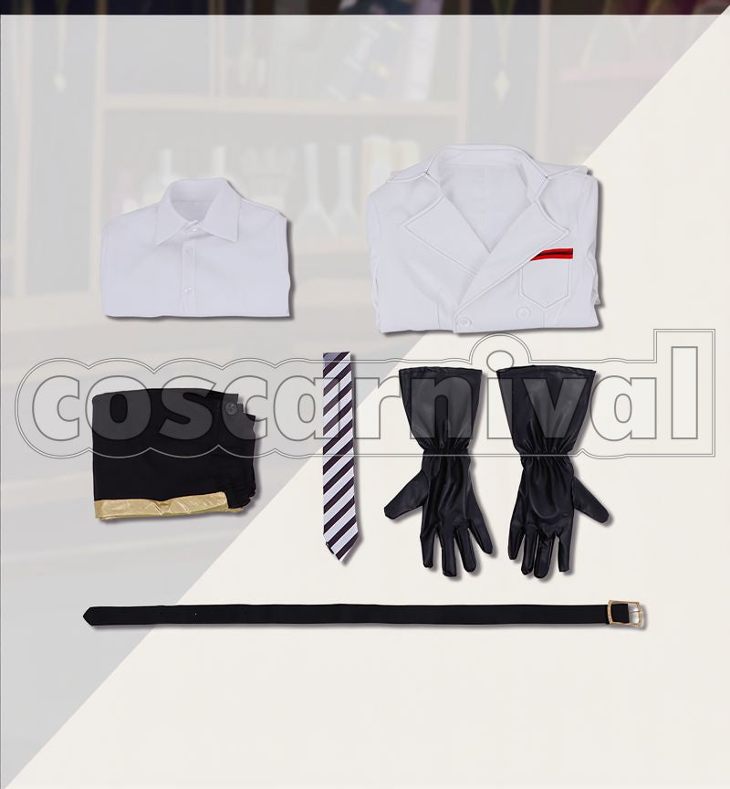 Zigvolt Lab Coat Cosplay cosplay costume from Disney Twisted-Wonderland Sebek, set view