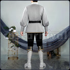 Dawn Armor Cosplay cosplay costume from Disney Twisted-Wonderland Silver, back view 2