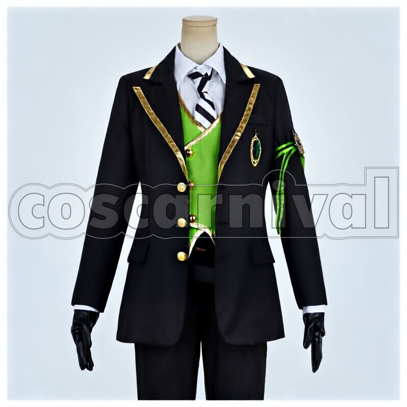 Diasomnia School Uniform Cosplay cosplay costume from Disney Twisted-Wonderland Silver, front view 1