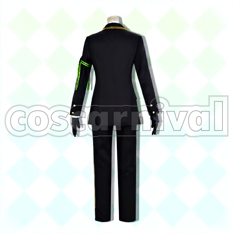 Diasomnia School Uniform Cosplay cosplay costume from Disney Twisted-Wonderland Silver, back view