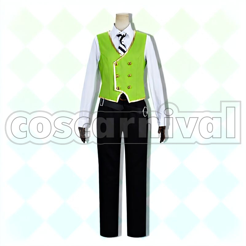 Diasomnia School Uniform Cosplay cosplay costume from Disney Twisted-Wonderland Silver, front view 4