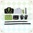 Diasomnia School Uniform Cosplay cosplay costume from Disney Twisted-Wonderland Silver, set view