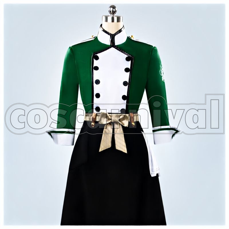 Riddle Rosehearts The Culinary Crucible Cosplay cosplay costume from Disney Twisted-Wonderland Silver, front view 1
