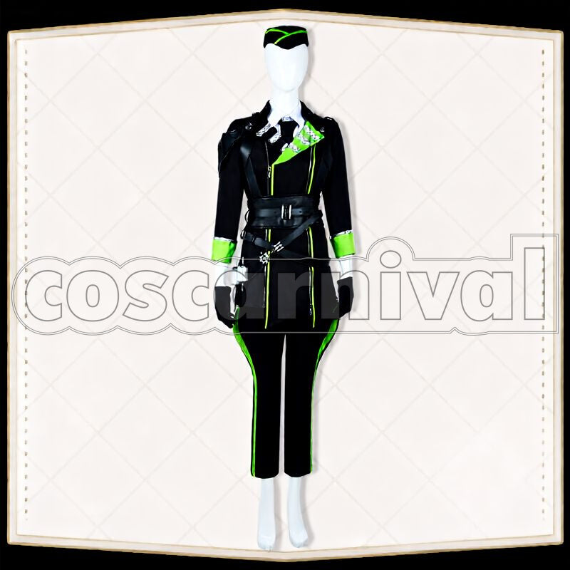 Sebek Zigvolt Diasomnia Dorm Uniform Cosplay cosplay costume from Disney Twisted-Wonderland Silver, front view 2